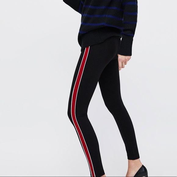 ⭐️ 3 for $10 Zara Black Striped Leggings - Picture 3 of 3